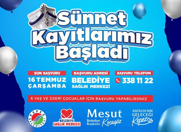 Kepez’in sünnet kayıtları devam ediyor