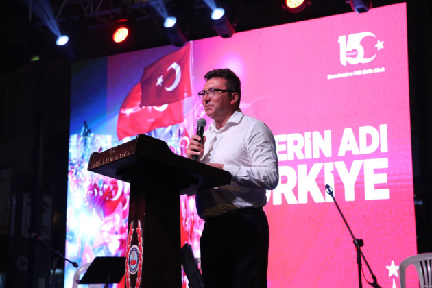 SERİK’TE 15 TEMMUZ ANMA PROGRAMINA YOĞUN KATILIM
