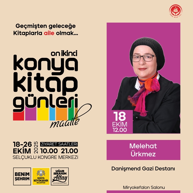 Konya Kitap Fuarı’nda Melehat Ürkmez Rüzgarı Esecek